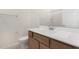 Bathroom with a vanity, a sink, a toilet, and a large mirror at 25314 N 133Rd Ave, Peoria, AZ 85383