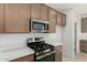 Close-up of kitchen features stainless steel appliances and plentiful cabinet space at 25314 N 133Rd Ave, Peoria, AZ 85383