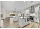 Open kitchen with white cabinets, stainless appliances, and expansive island for food prep and entertaining at 32806 N 55Th Pl, Cave Creek, AZ 85331