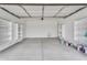 Bright and spacious two-car garage with ample built-in shelving and storage space for organization at 3347 E Malibu Dr, San Tan Valley, AZ 85143