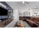 Inviting living room with a board and batten accent wall and comfortable seating at 3522 E Penedes Dr, Gilbert, AZ 85298