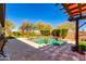 Beautiful pool with landscaped backyard at 5414 E Palo Brea Ln, Cave Creek, AZ 85331