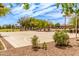 Outdoor community basketball court surrounded by native landscaping at 579 E Mary Ct, Gilbert, AZ 85295