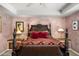 Relaxing main bedroom boasts a decorative bed, soft lighting, and serene ambiance for a peaceful retreat at 6301 N Camelback Manor Dr, Paradise Valley, AZ 85253