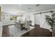 Elegant dining room with modern chandelier at 6340 E Mitchell Dr, Scottsdale, AZ 85251