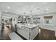 Open kitchen layout with a large central island and natural light filling the entire space at 6340 E Mitchell Dr, Scottsdale, AZ 85251