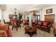 Cozy living room featuring decorative couches, chairs, and tables complemented by elegant lighting fixtures and neutral wall colors at 8427 E Preserve Way, Scottsdale, AZ 85266