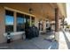 Spacious covered patio featuring ceiling fan and recessed lighting at 950 E Desert Inn Dr, Chandler, AZ 85249