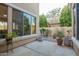 Back patio area with plants, landscaping, and desert greenery at 950 E Desert Inn Dr, Chandler, AZ 85249