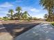 Palm trees and landscaping surround the entrance to this gated community with a view of the homes beyond at 1248 E Briarwood Ter, Phoenix, AZ 85048