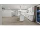 Open-concept kitchen featuring white cabinets, a center island, and recessed lighting with wood floor at 1718 S Marilyn Ann Dr, Tempe, AZ 85281
