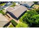 Aerial view of a home with mature landscaping, covered patio, and desert landscaping at 2698 E Carla Vista Dr, Gilbert, AZ 85295