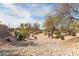 View of the community's grassy and rocky backyard space at 289 W Ironhorse Ln, San Tan Valley, AZ 85143