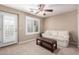 Bright bedroom with french door to patio at 3129 E Franklin Ave, Gilbert, AZ 85295