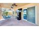 The covered patio features an outdoor kitchen and plenty of space for entertaining guests at 4050 W Camino Del Rio --, Glendale, AZ 85310