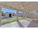 Covered patio area that leads to the backyard with a cinder block storage shed at 4617 N 8Th Pl, Phoenix, AZ 85014