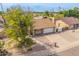 Aerial view of home showcasing the manicured landscaping and a welcoming entrance at 6608 S Willow Dr, Tempe, AZ 85283