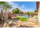 The backyard patio and fenced pool offer a serene escape for outdoor enjoyment at 6608 S Willow Dr, Tempe, AZ 85283
