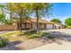 Inviting single-level home with mature trees, xeriscaping, and a well-maintained facade in a tranquil neighborhood at 6608 S Willow Dr, Tempe, AZ 85283