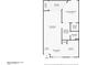 Detailed floor plan showing layout of rooms, including living room, kitchen, primary bedroom, and balcony at 4303 E Cactus Rd # 407, Phoenix, AZ 85032