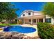 Inviting backyard pool and landscaping, perfect for outdoor enjoyment at 5752 S Crossbow Pl, Chandler, AZ 85249