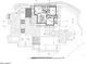 Dimensioned second floor plan features additional bedrooms, bathrooms, and living spaces in the home at 11130 E Rolling Rock Dr, Scottsdale, AZ 85262