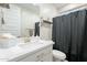 Modern bathroom features a white vanity, neutral tones, and a sleek shower design at 13941 W Tierra Grande --, Surprise, AZ 85387