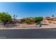 Landscaped front yard featuring desert landscaping and mature trees adding curb appeal to this charming single-story home at 1448 E Royal Palm Rd, Phoenix, AZ 85020