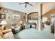 Comfortable living room featuring a coffered ceiling and rustic decor at 15962 W Statler St, Surprise, AZ 85374