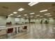 Well-lit meeting room with tables, chairs, and a large projector screen, ideal for professional gatherings and presentations at 17514 N Rainbow Cir, Surprise, AZ 85374