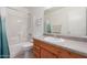 Bright bathroom features neutral sink, toilet and full bath with shower at 1758 E Birch St, Casa Grande, AZ 85122