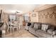 Open living room and dining area with view of kitchen; seamless flow and tile flooring at 19258 N 20Th Dr, Phoenix, AZ 85027