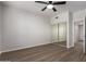 Bedroom featuring a ceiling fan and mirrored closet doors at 20660 N 40Th St # 1112, Phoenix, AZ 85050