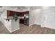 Kitchen featuring stainless steel appliances, granite countertops, and cherry colored wood cabinetry at 20660 N 40Th St # 1112, Phoenix, AZ 85050