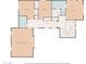 Upstairs floor plan featuring primary and secondary bedrooms plus bathrooms and a hall at 2673 E Remington Pl, Chandler, AZ 85286