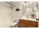 Bathroom with shower over tub at 43142 N Outer Bank Dr, Anthem, AZ 85086