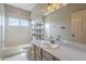 Bathroom with a shower, vanity, commode and lots of light at 4864 E Eden Dr, Cave Creek, AZ 85331