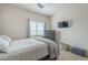 Cozy bedroom with soft carpet, a comfortable bed, and a dresser with a TV mounted on the wall for entertainment at 4864 E Eden Dr, Cave Creek, AZ 85331