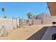Spacious backyard with gravel, offering ample space for outdoor activities at 876 W El Monte Pl # 3, Chandler, AZ 85225