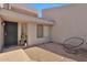 Welcoming front entrance with a chair and beautiful desert landscaping at 876 W El Monte Pl # 3, Chandler, AZ 85225