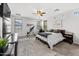 Spacious primary bedroom with lots of natural light and ceiling fan at 9285 E Canyon Vw, Scottsdale, AZ 85255