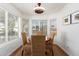 Cozy dining area filled with natural light from the large windows, perfect for intimate gatherings at 1701 E Countrywalk Ln, Chandler, AZ 85225