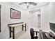 Bright office featuring carpet and a ceiling fan at 18394 W Lupine Ave, Goodyear, AZ 85338