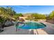 Sparkling blue pool with patio area and beautiful landscaping, perfect for relaxation and outdoor enjoyment at 21 W Beryl Ave, Phoenix, AZ 85021