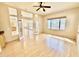 Bright living area features French doors, a large window with backyard views, and an open flow design at 2461 E Binner Dr, Chandler, AZ 85225