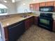 Kitchen featuring granite counters and stainless appliances at 3134 E Mckellips Rd # 50, Mesa, AZ 85213