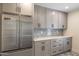 Kitchen with Viking appliances, sleek countertops, and ample cabinet space for a modern aesthetic at 10620 N 84Th St, Scottsdale, AZ 85260
