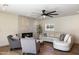 Living room with modern fireplace, stylish seating, and plenty of natural light for relaxation and comfort at 10620 N 84Th St, Scottsdale, AZ 85260
