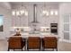 Modern kitchen with a spacious island, white cabinets, pendant lights, and stainless steel appliances at 2636 E Virginia St, Mesa, AZ 85213