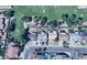 Bird's eye view of a community showcasing the property, nearby homes, and well-manicured lawns at 40020 N Cape Wrath Dr Dr, San Tan Valley, AZ 85140